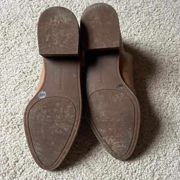 Lucky Brand *LK-Leymon LEATHER Bootie* Latte | GUC | Size 6.5 | Ankle Boot - Picture 9 of 13
